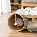 Tente de lit de chat drôle de haute qualité avec tunnel